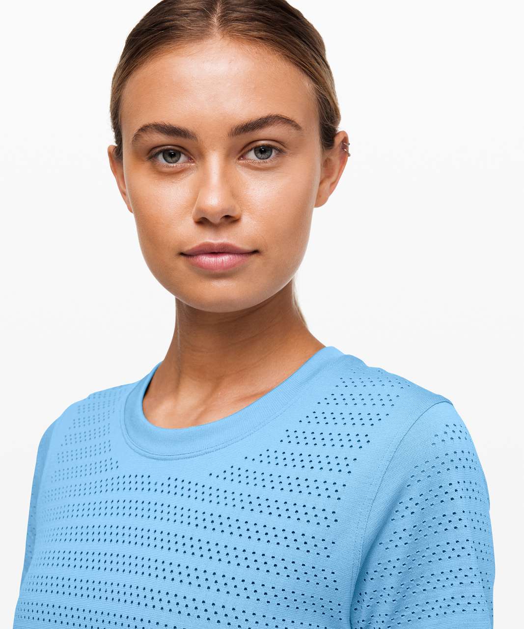 Lululemon Breeze By Short Sleeve *Squad - Aqua Smoke / Aqua Smoke