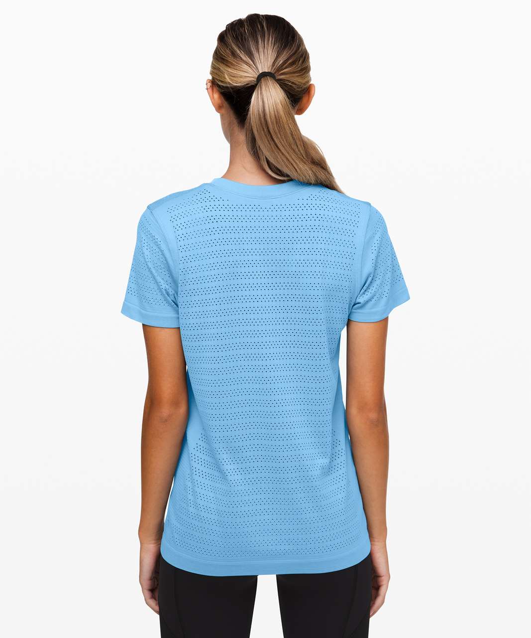 Lululemon Breeze By Short Sleeve *Squad - Aqua Smoke / Aqua Smoke