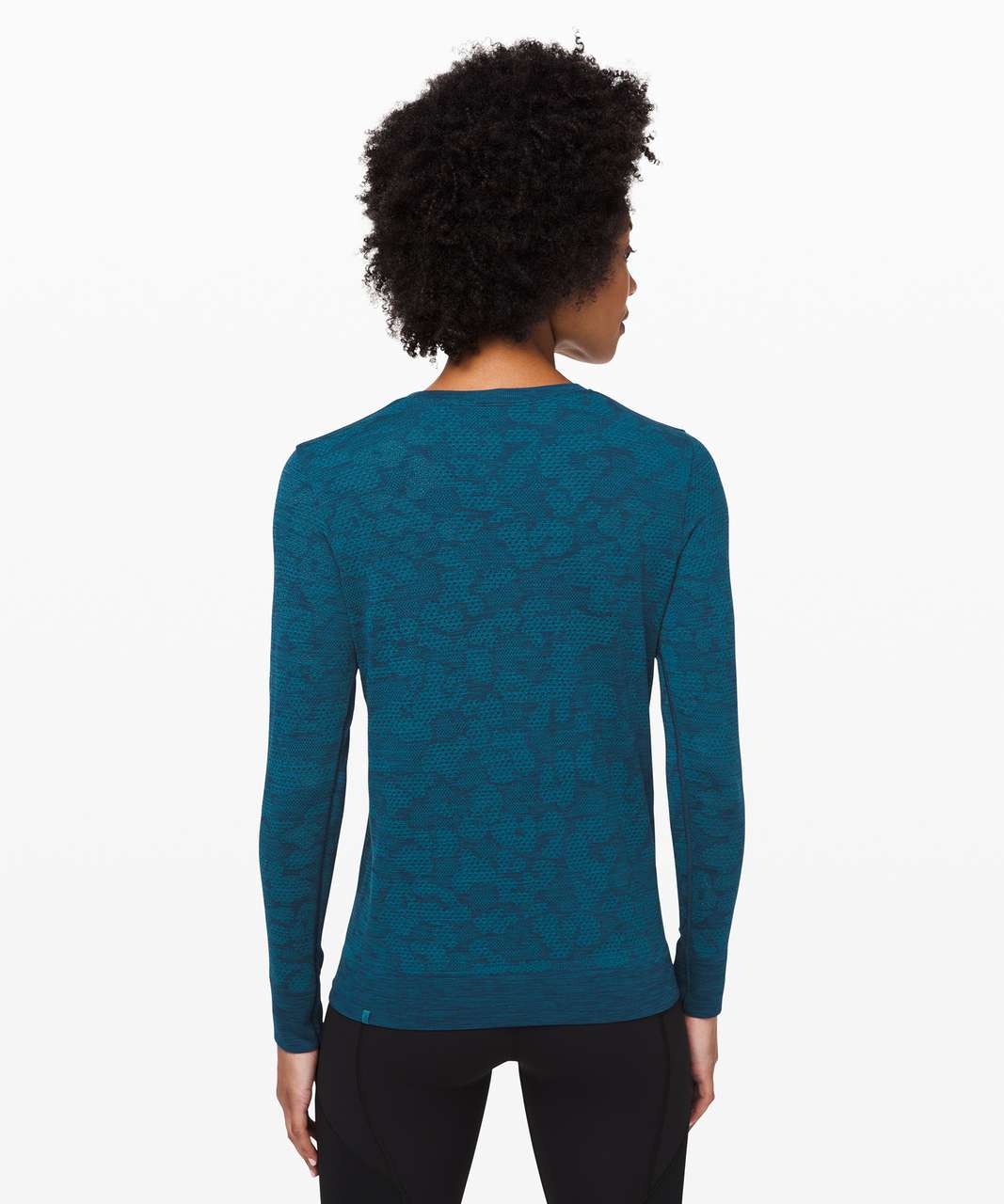 Lululemon Breeze By Long Sleeve - Pacific Teal / Night Diver