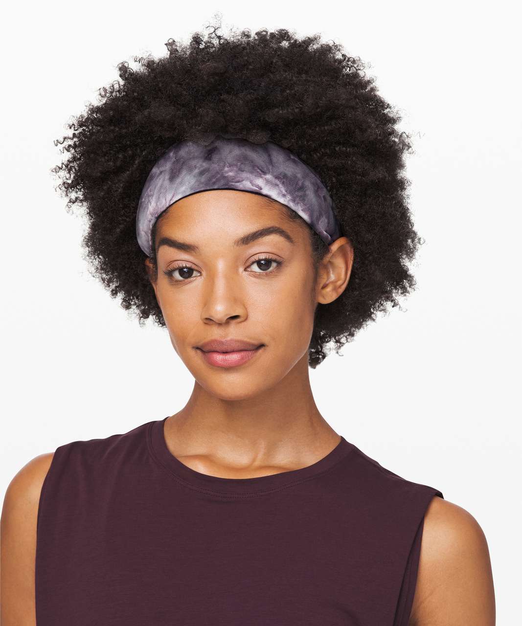 Lululemon Fringe Fighter Headband - True Navy / Diamond Dye Glacier Grey Moonwalk