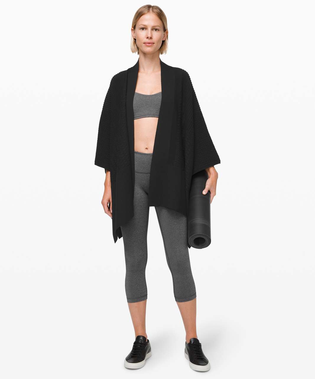 Lululemon Wunder Under Crop III *Luxtreme 21" - Heathered Black