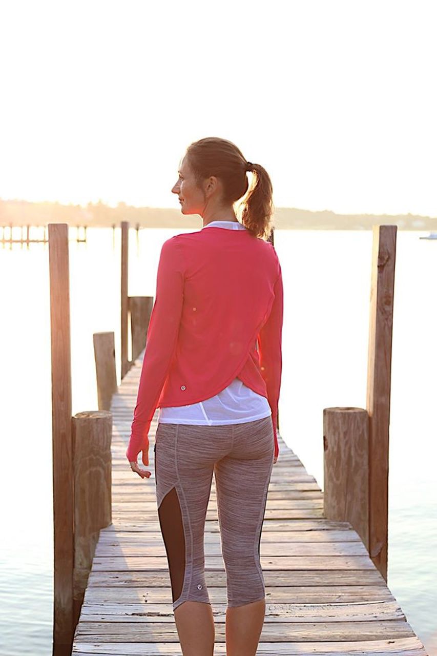 Lululemon Sunaway Runaway Long Sleeve - Boom Juice