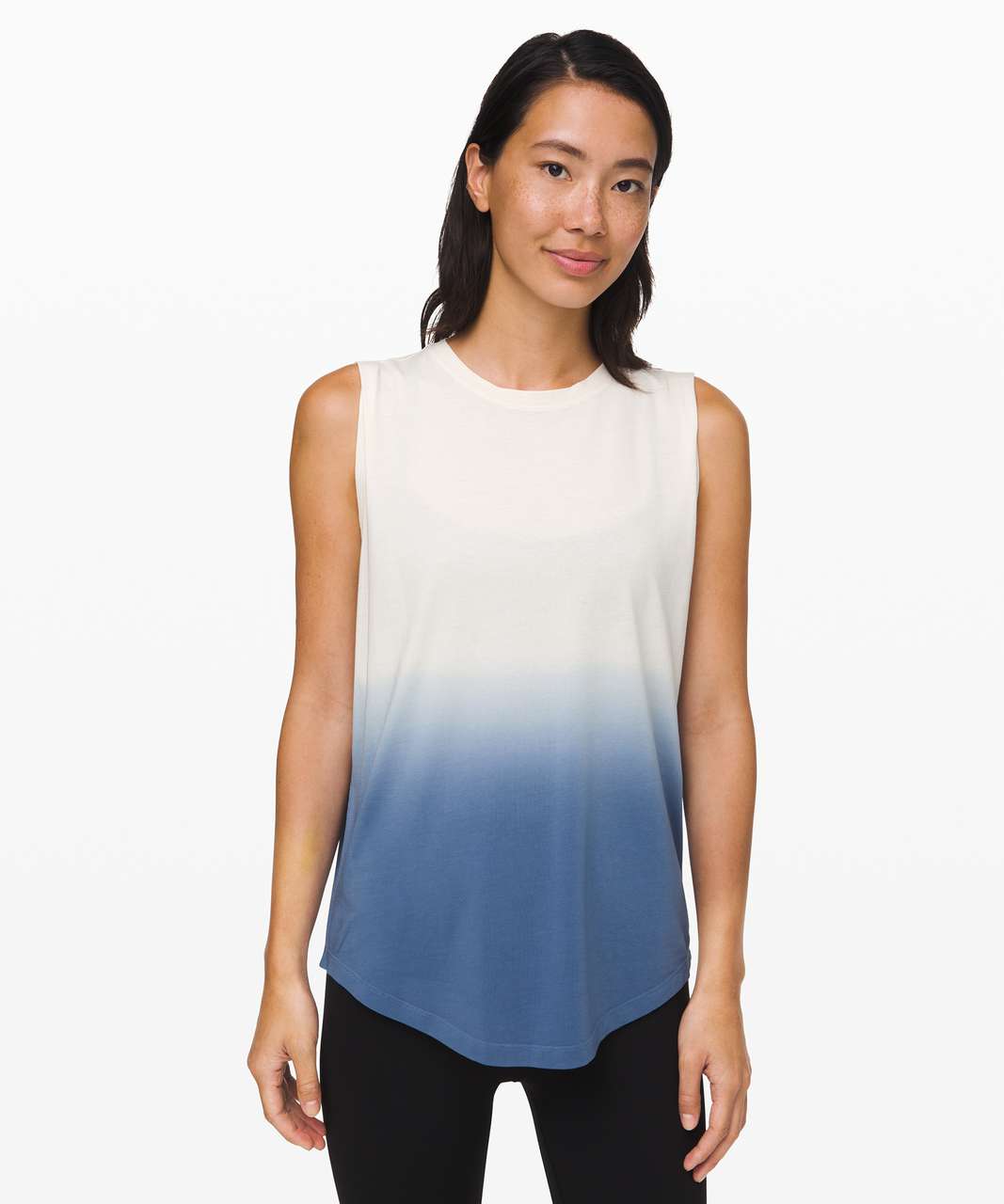 Lululemon Brunswick Muscle Tank *Dip Dye - Light Ivory / Tempest Blue