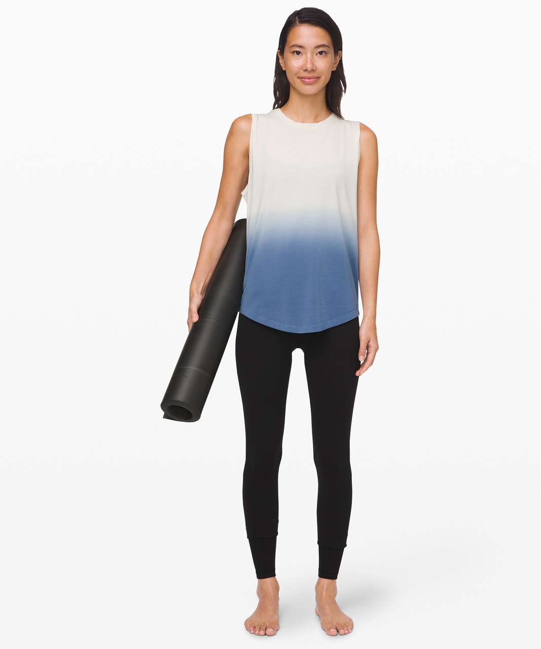 Lululemon Brunswick Muscle Tank *Dip Dye - Light Ivory / Tempest Blue