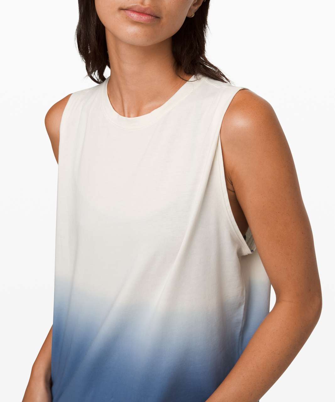 Lululemon Brunswick Muscle Tank *Dip Dye - Light Ivory / Tempest Blue