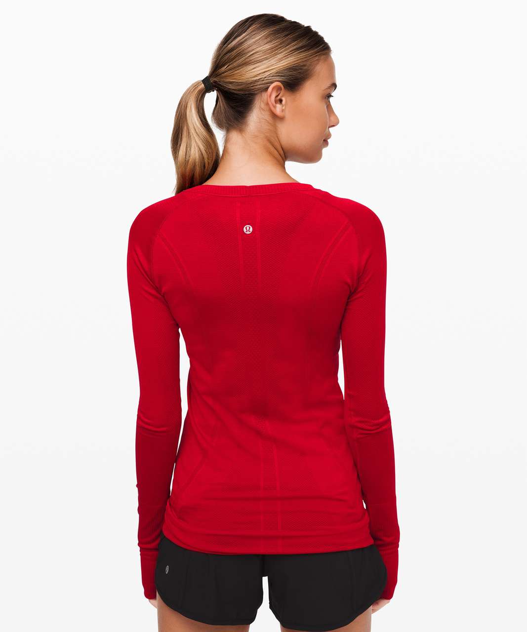 Lululemon Swiftly Tech Short Sleeve Crew *Lunar New Year - Dark Red / Dark  Red - lulu fanatics