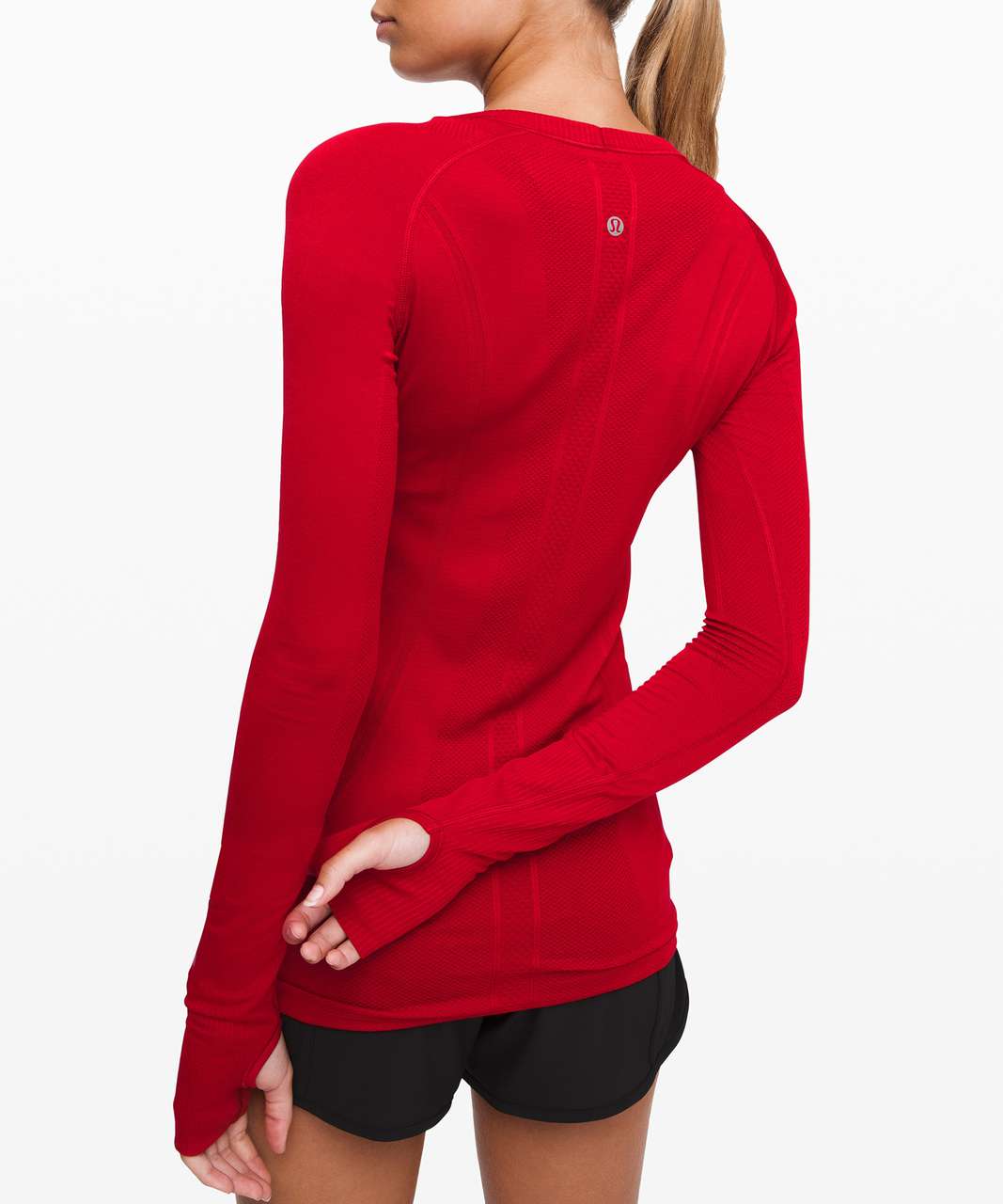 Lululemon Swiftly Tech Long Sleeve Crew - Dark Red / Dark Red