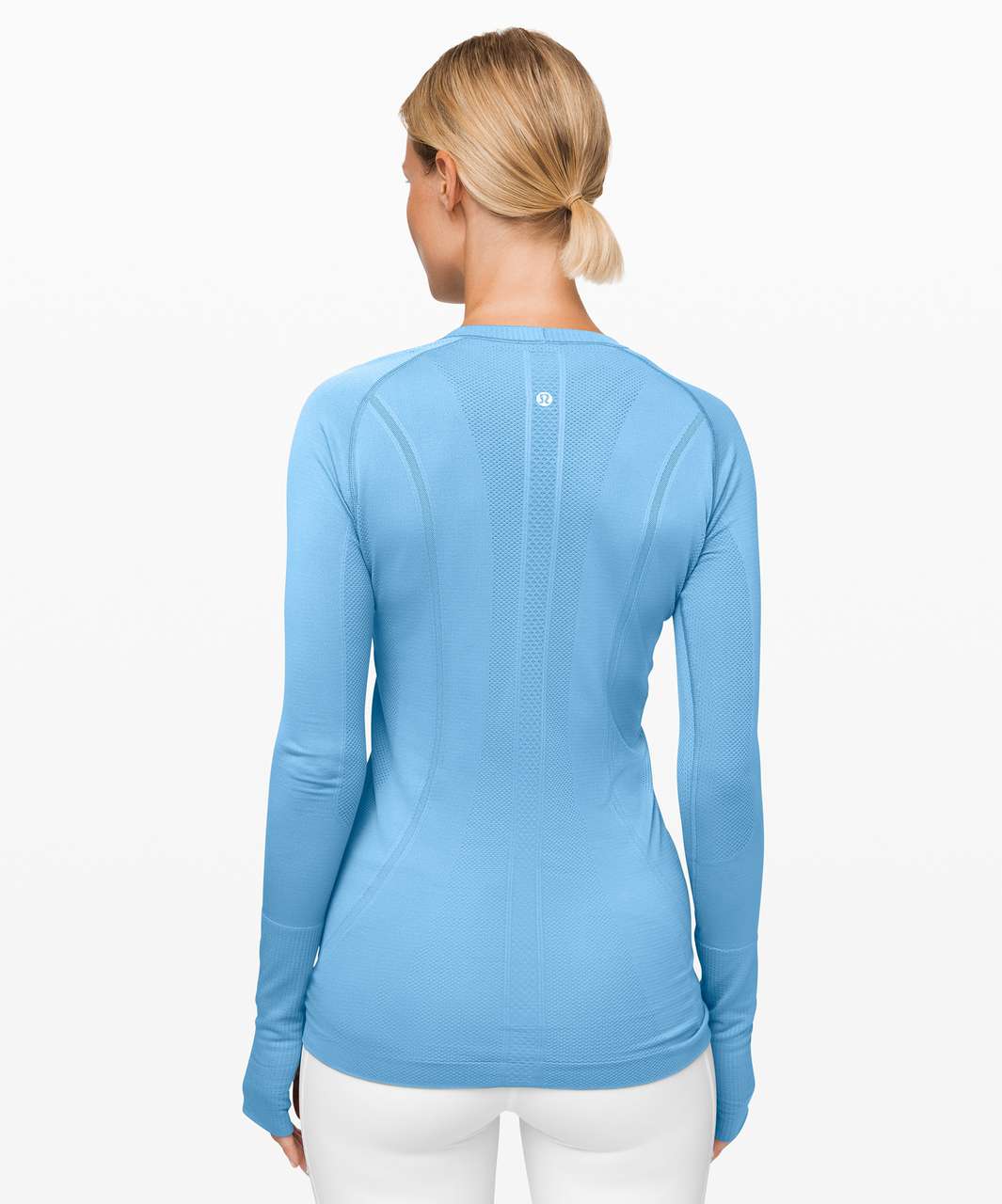 Lululemon Swiftly Tech Long Sleeve Crew - Aqua Smoke / Aqua Smoke