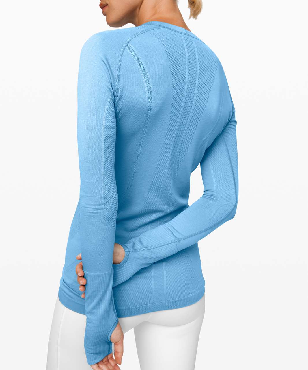 Lululemon Swiftly Tech Long Sleeve Crew - Aqua Smoke / Aqua Smoke