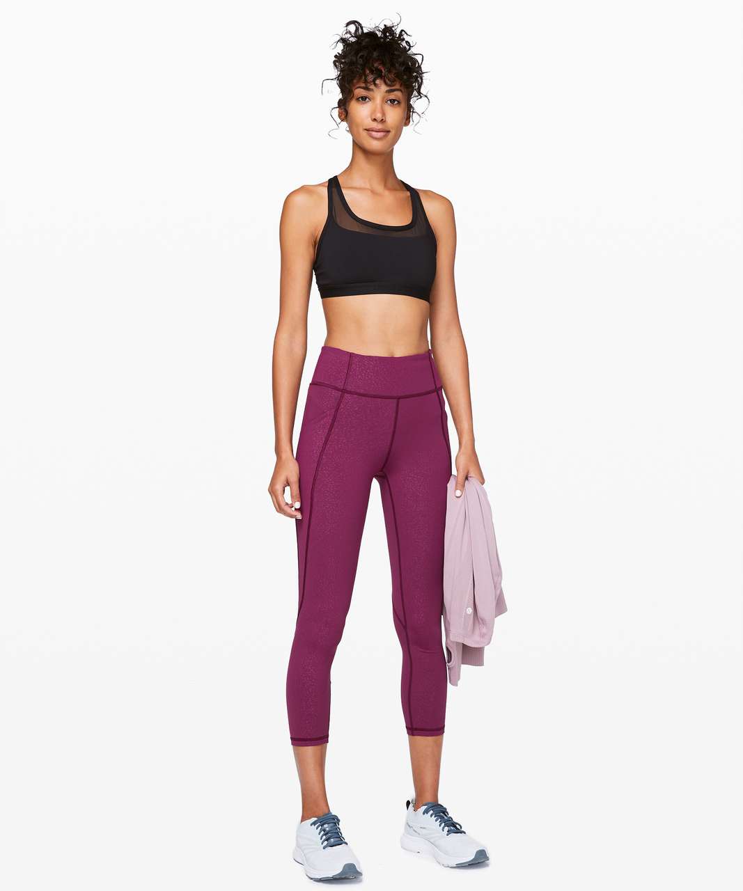 Lululemon Time To Sweat Crop *23" - Polar Shift Emboss Marvel