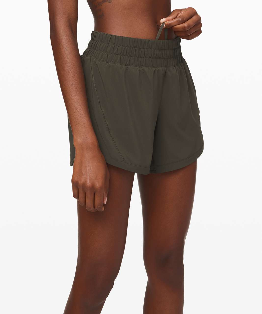 Lululemon Track That Short *5 - Dark Olive - lulu fanatics