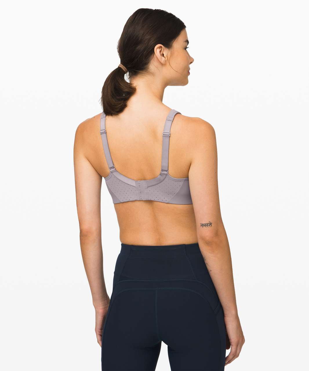 Lululemon Run Times Bra - Dark Chrome - lulu fanatics