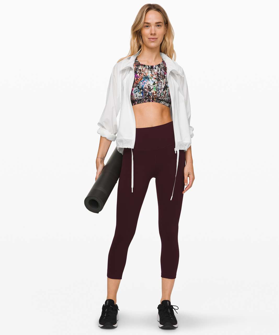 Lululemon Free To Be Serene Bra *High Neck In Graffiti Pop