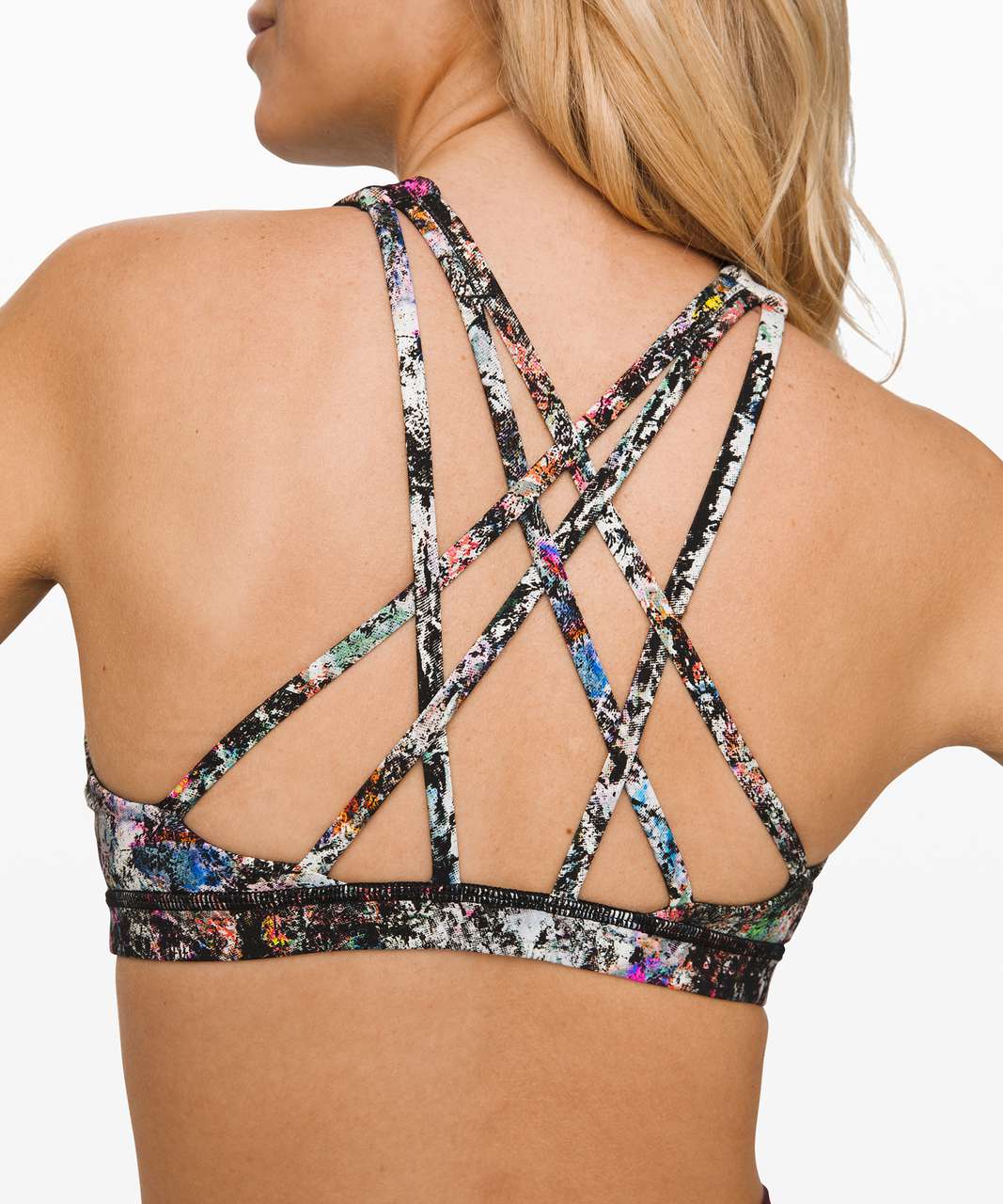 Lululemon Free To Be Serene Bra *High Neck In Graffiti Pop