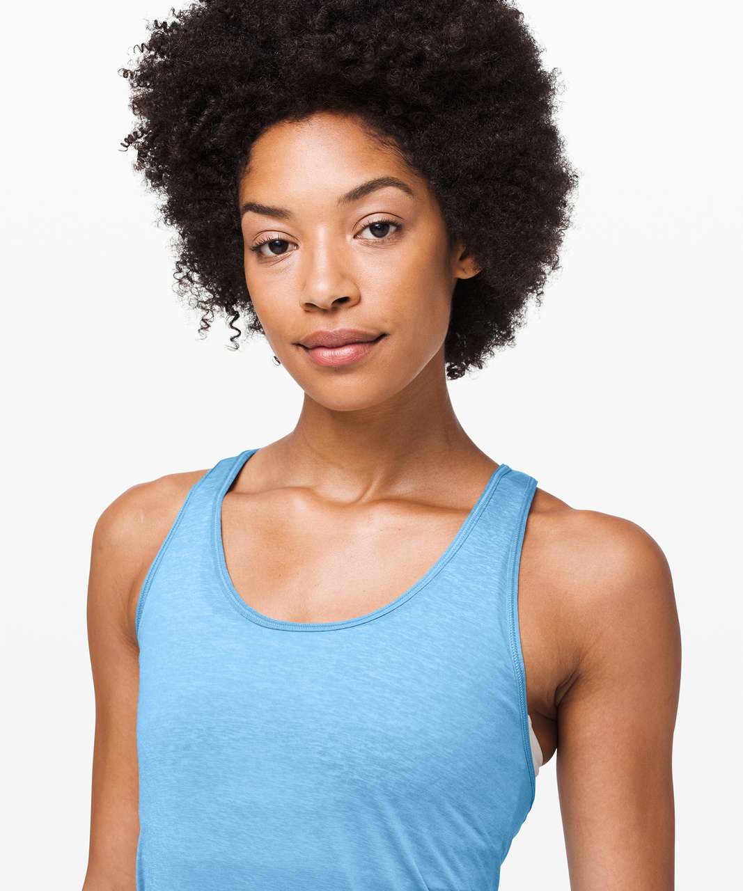 Lululemon Essential Tank Pleated *Jersey - Aqua Smoke - lulu fanatics