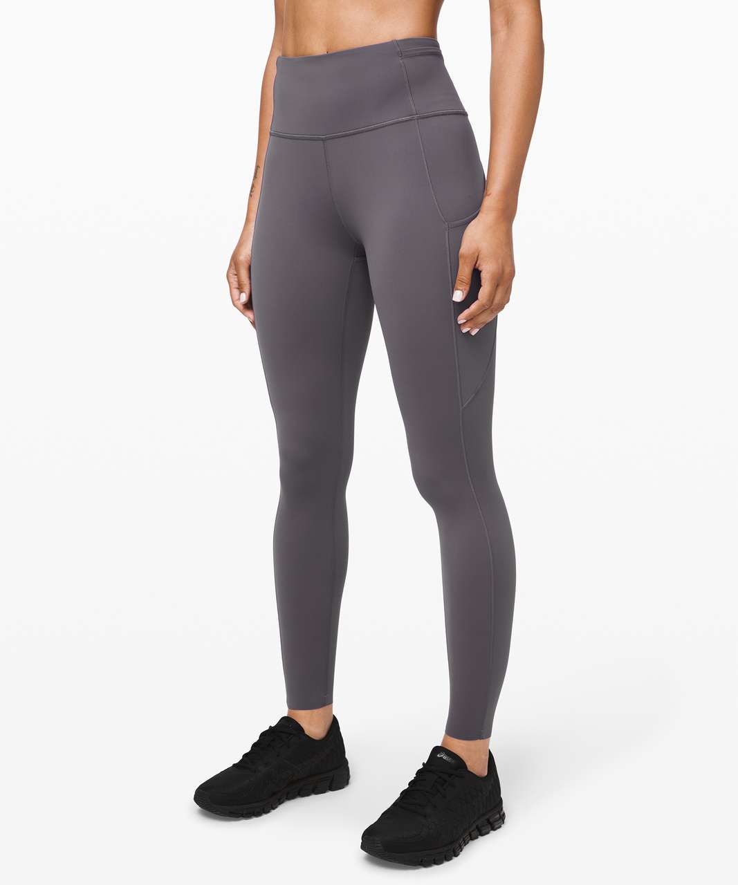 Lululemon Fast and Free Tight II 25 *Non-Reflective Nulux - Golden Lime -  lulu fanatics