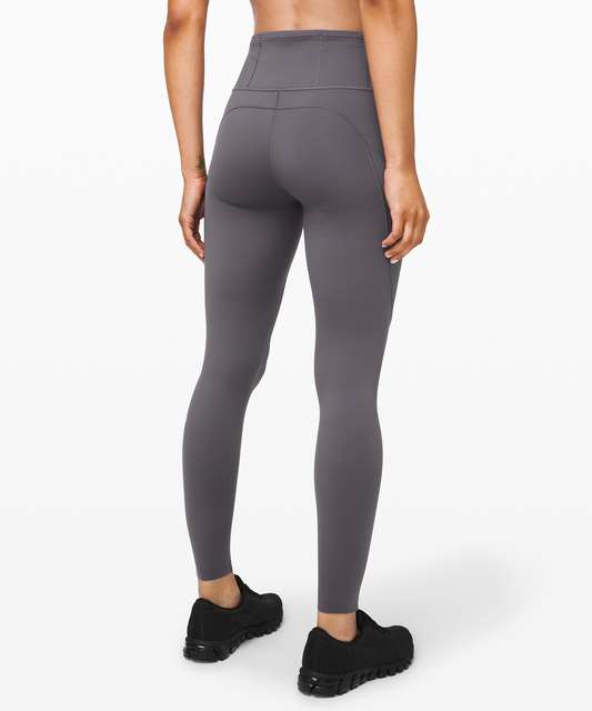 Lululemon Fast & Free 7/8 Tight II *Non-Reflective Nulux 25 Black W5BXQS  16