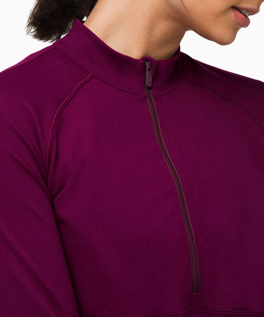 New W Tag Lululemon Rulu Running Half Zip Long Sleeve Dark Brown Size 6