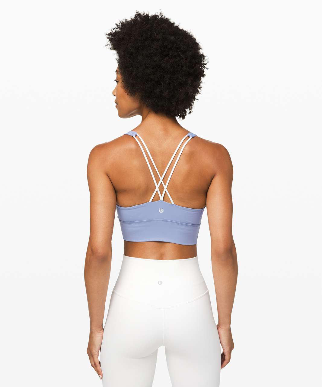 Lululemon Free To Be Bra *Long Line - Tempest Blue / Almost Blue - lulu  fanatics