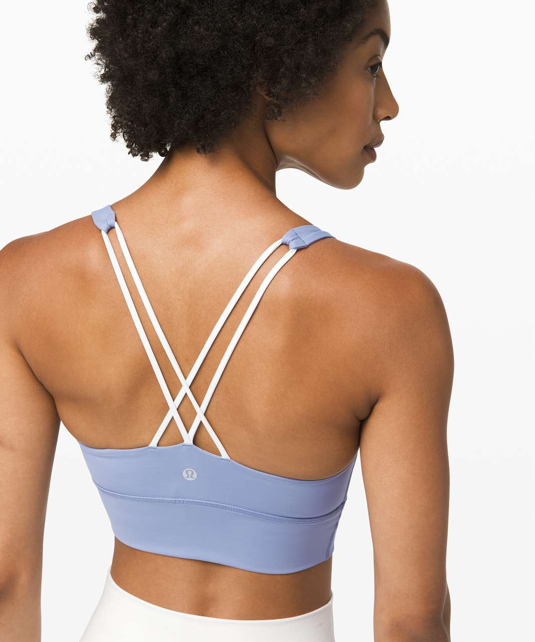 Lululemon Free To Be Bra *Long Line - Tempest Blue / Almost Blue - lulu  fanatics