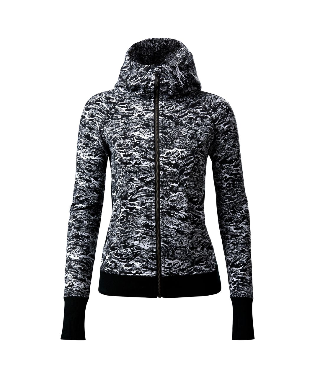 Lululemon Scuba Hoodie III (Terry) - Nami Wave White Black / Black - lulu  fanatics