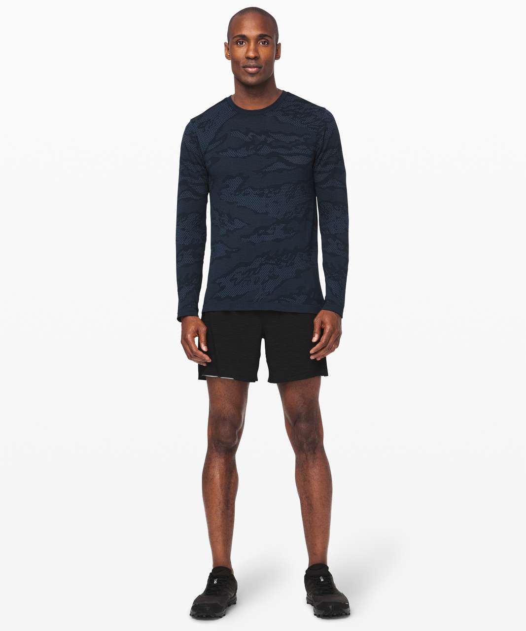 Lululemon Metal Vent Breathe Long Sleeve - Code Blue / True Navy