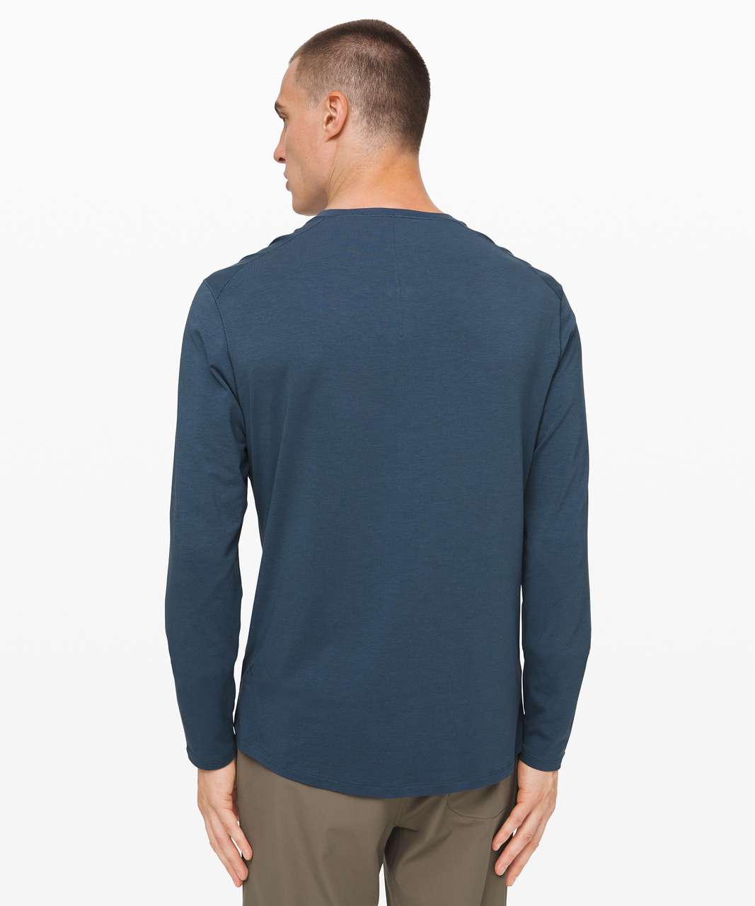 Lululemon 5 Year Basic Long Sleeve Henley - Code Blue