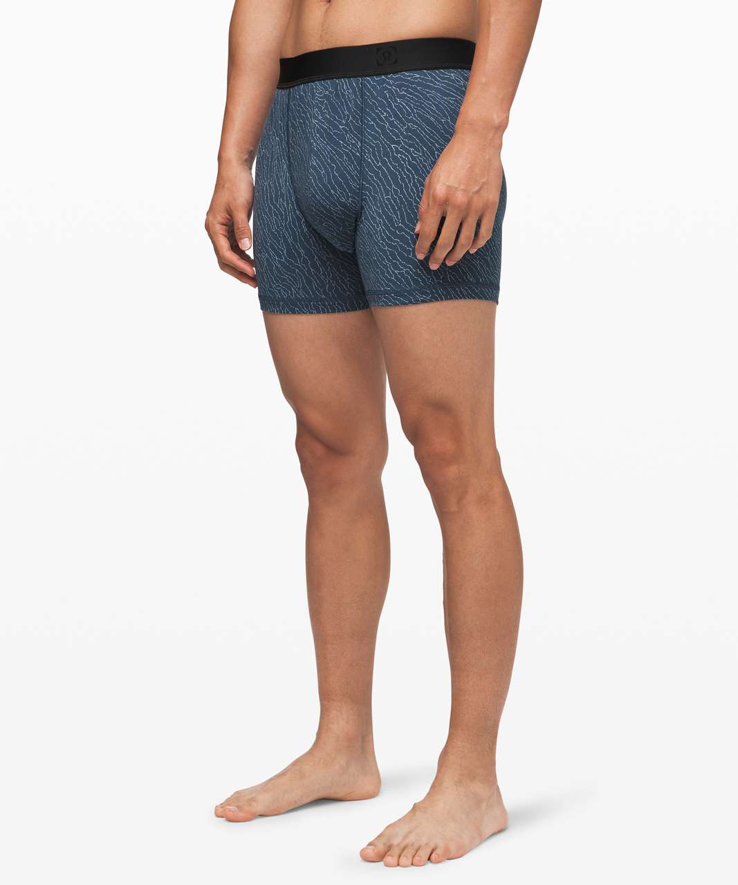 Lululemon Always In Motion Boxer *5" - Water Course Ice Cap Code Blue