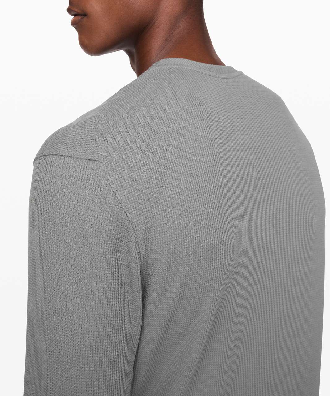 Lululemon Shift Stitch Henley - Heathered Core Medium Grey