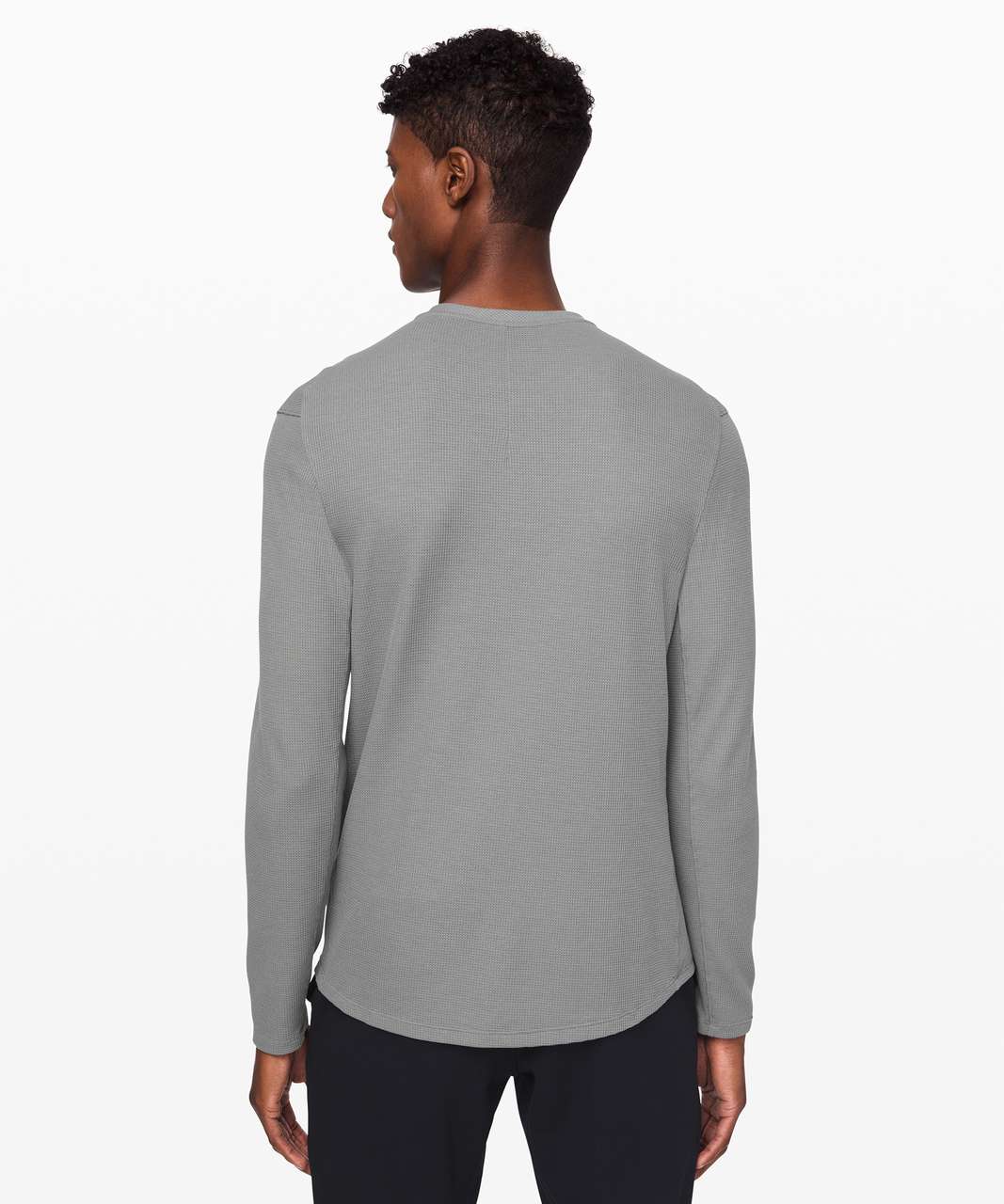 Lululemon Shift Stitch Henley - Heathered Core Medium Grey