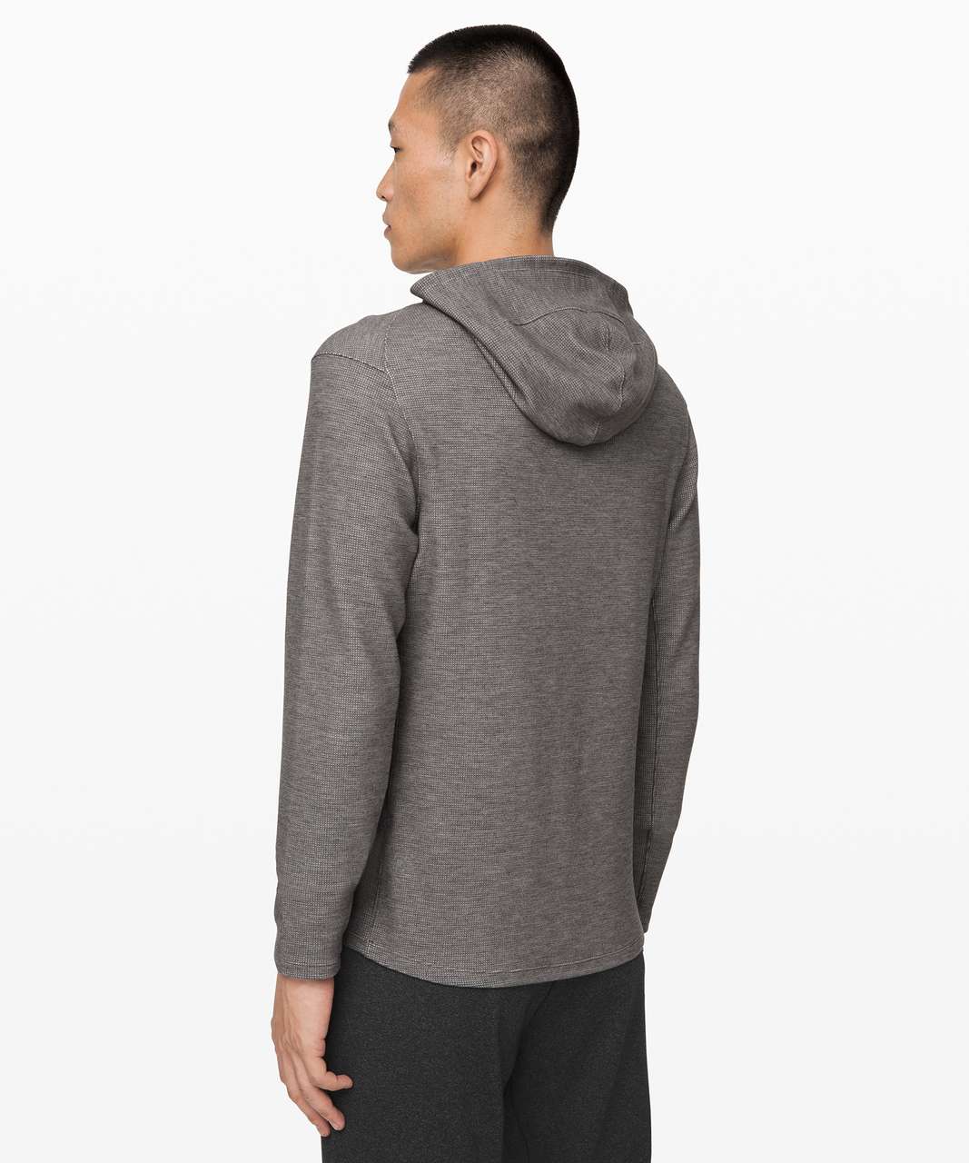 Lululemon Bodhi Short Sleeve Hoodie - Heathered Medium Grey / Slate - lulu  fanatics