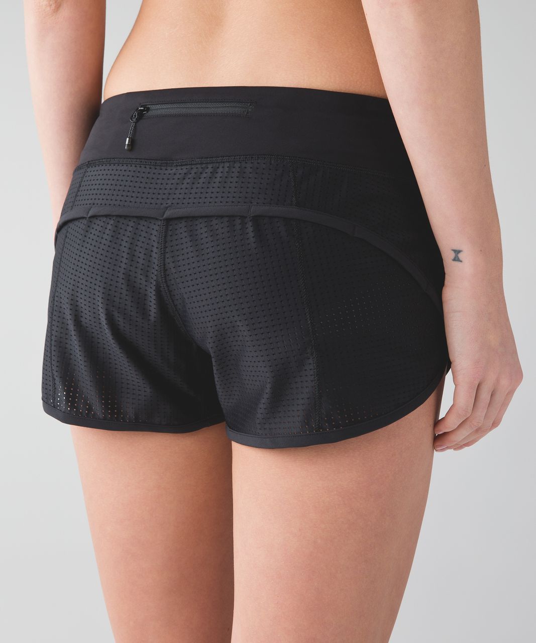 lululemon shorts with mesh trim