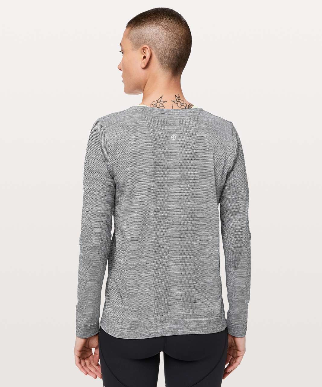 Lululemon Swiftly Tech Long Sleeve (Breeze) *Relaxed Fit - White / White / Black