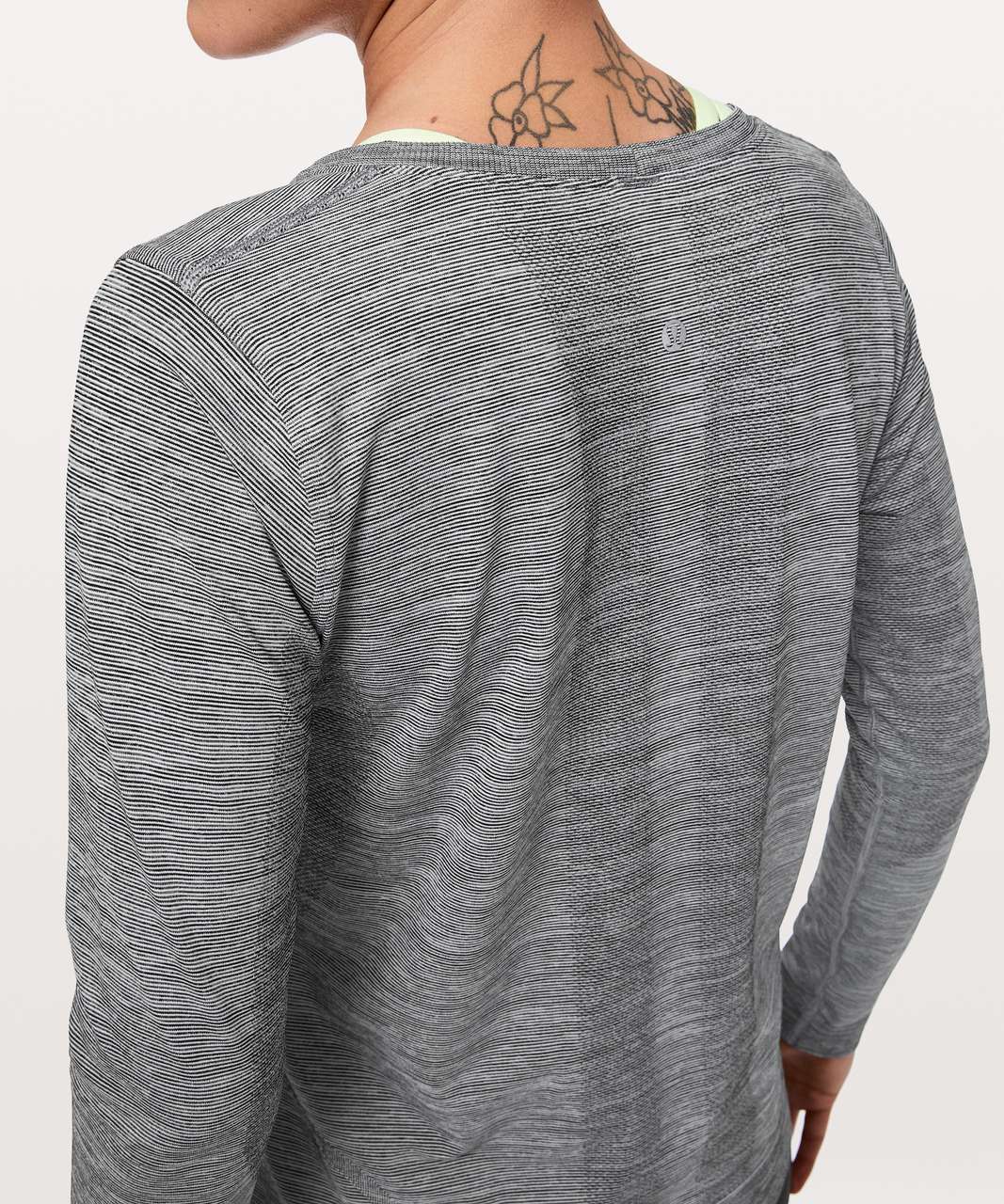 Lululemon Swiftly Tech Long Sleeve (Breeze) *Relaxed Fit - White / White / Black