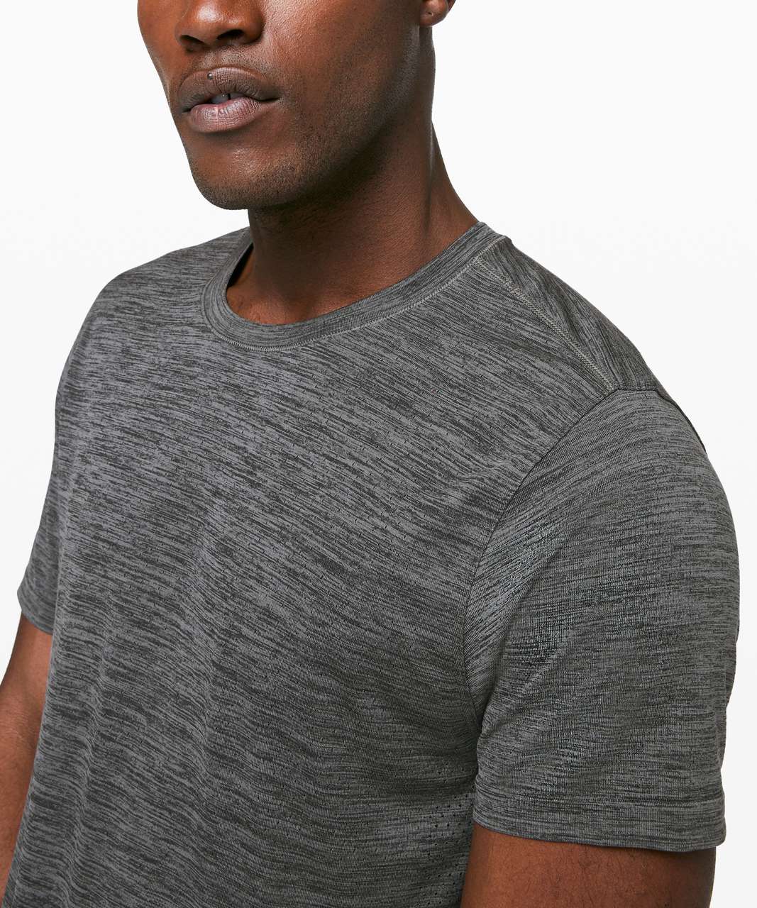 Lululemon Metal Vent Breathe Short Sleeve - Black / Anchor