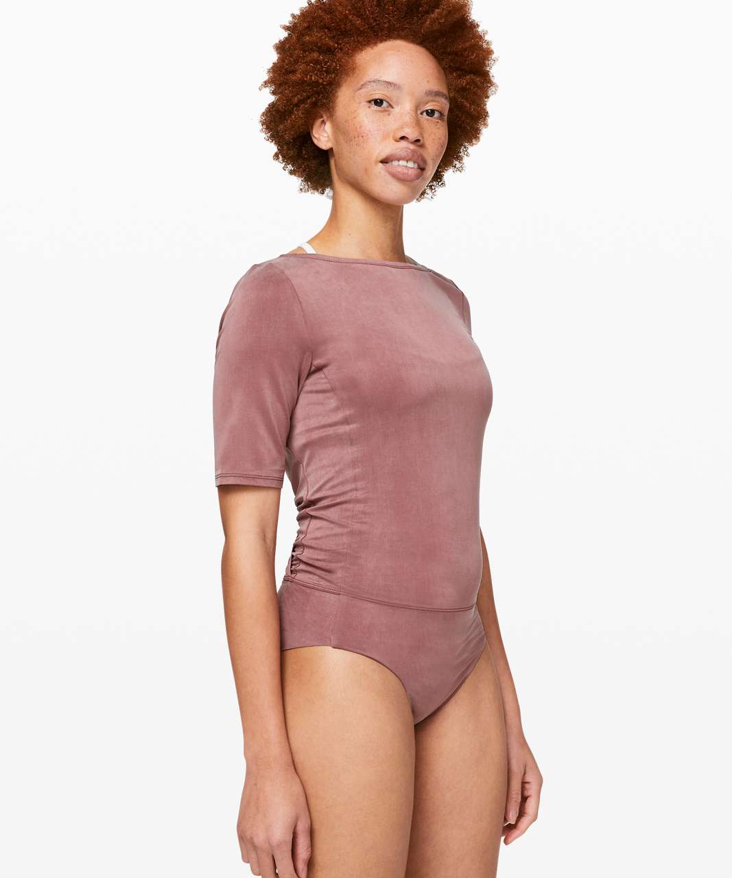 Lululemon lab Asymmetrical Long Sleeve Bodysuit - Disrupt Grid