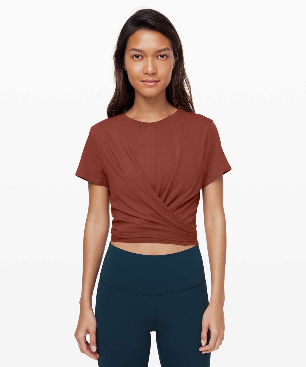 Lululemon Time To Restore Short Sleeve - Rustic Clay