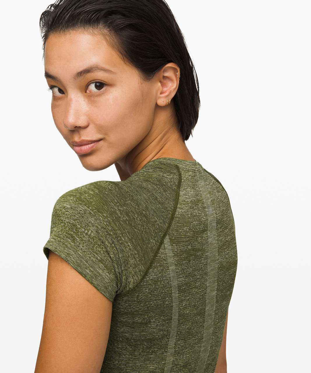 Lululemon Swiftly Speed Short Sleeve - White / Everglades / Black / Field  Green - lulu fanatics