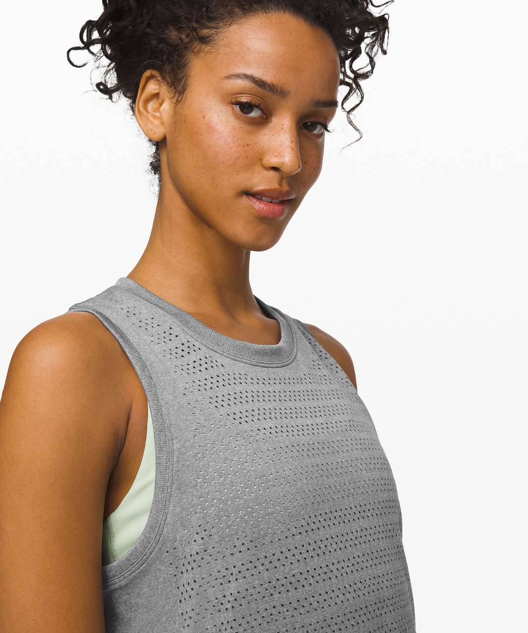 Lululemon Breeze By Muscle Tank II *Squad - Slate / White - lulu fanatics