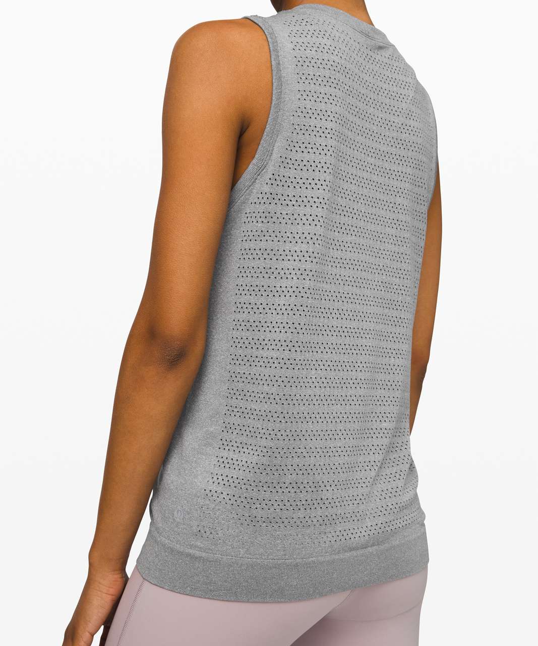 Lululemon Breeze By Muscle Tank II *Squad - Slate / White