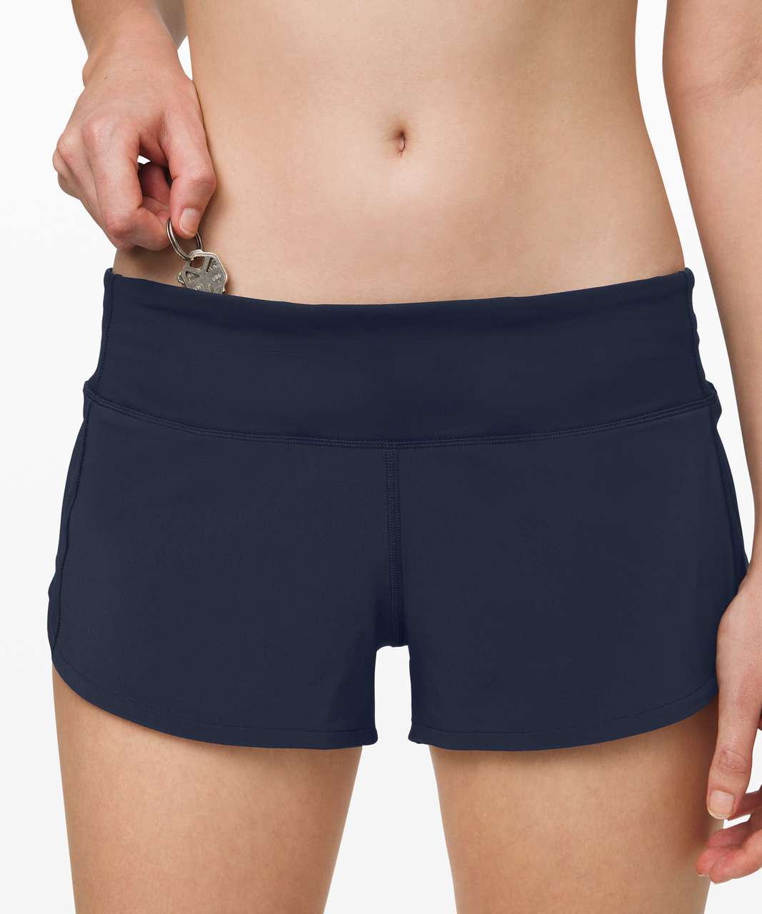 Lululemon Speed Up Short Long *4 Updated Fit - True Navy - lulu fanatics