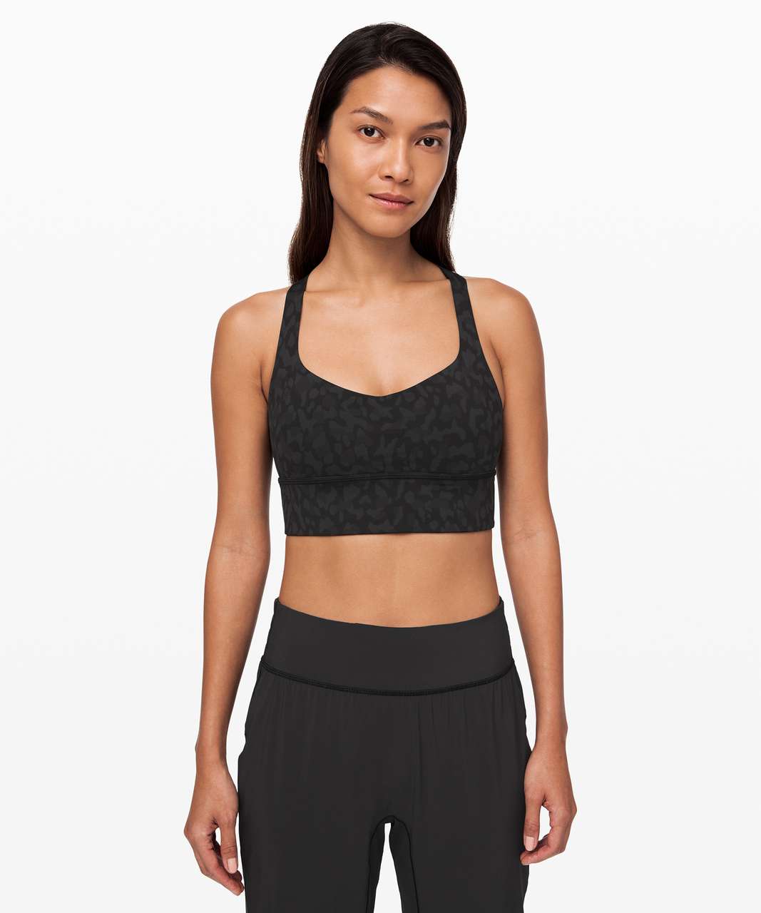 Lululemon Free to Be Serene Longline Bra Light Support, C/D Cup - Intertwined  Camo Deep Coal Multi - lulu fanatics