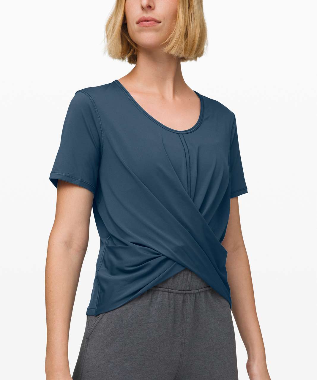 Lululemon Do the Daily Short Sleeve - Code Blue