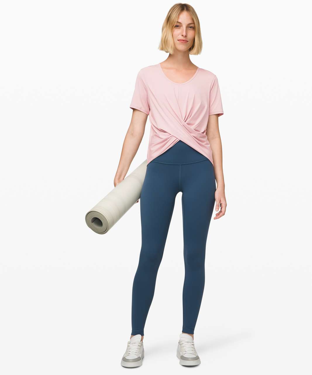 Lululemon Do the Daily Short Sleeve - Smoky Blush