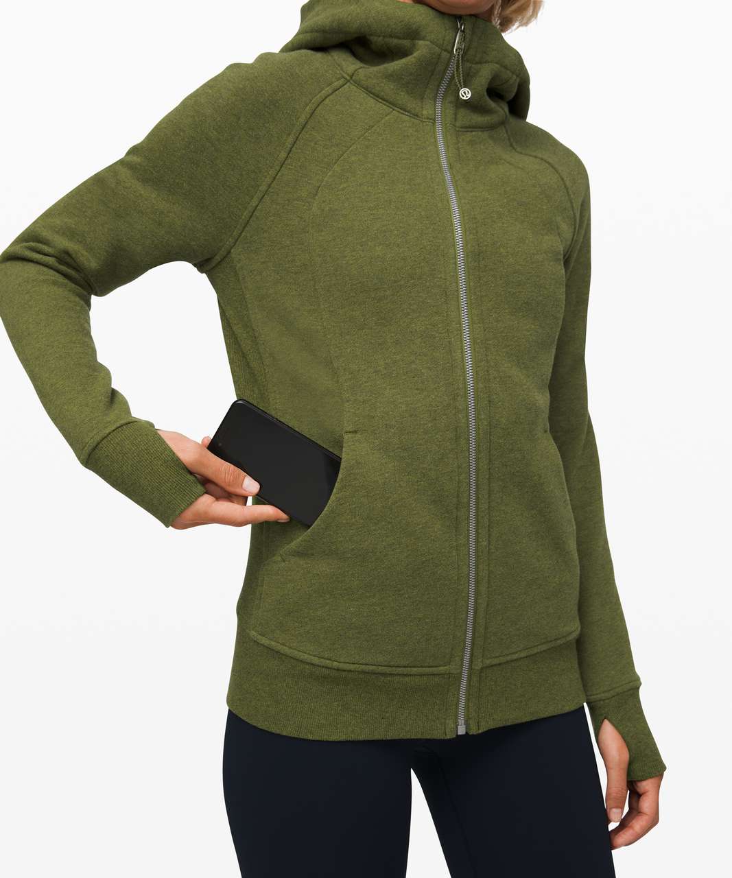 Lululemon Scuba Hoodie III - Heathered Brave Olive - lulu fanatics