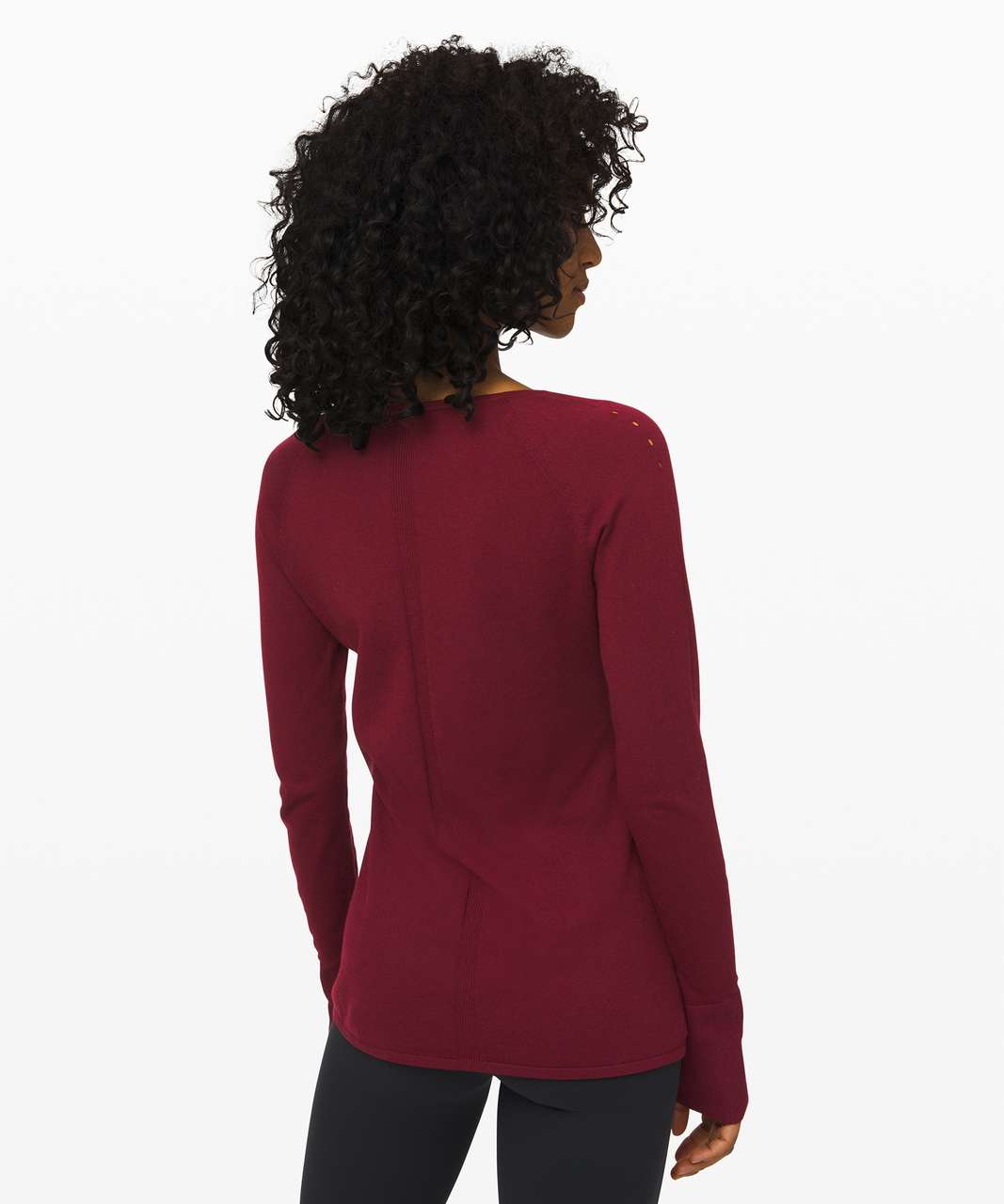 Lululemon Stand Steady V-Neck Sweater - Deep Rouge