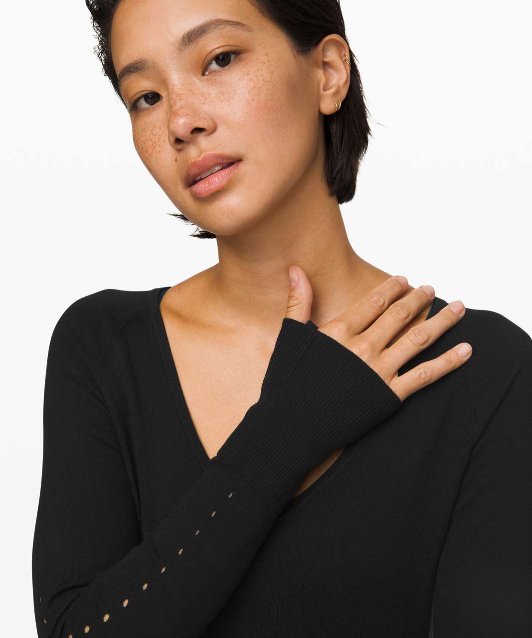 Lululemon Stand Steady V-Neck Sweater - Black