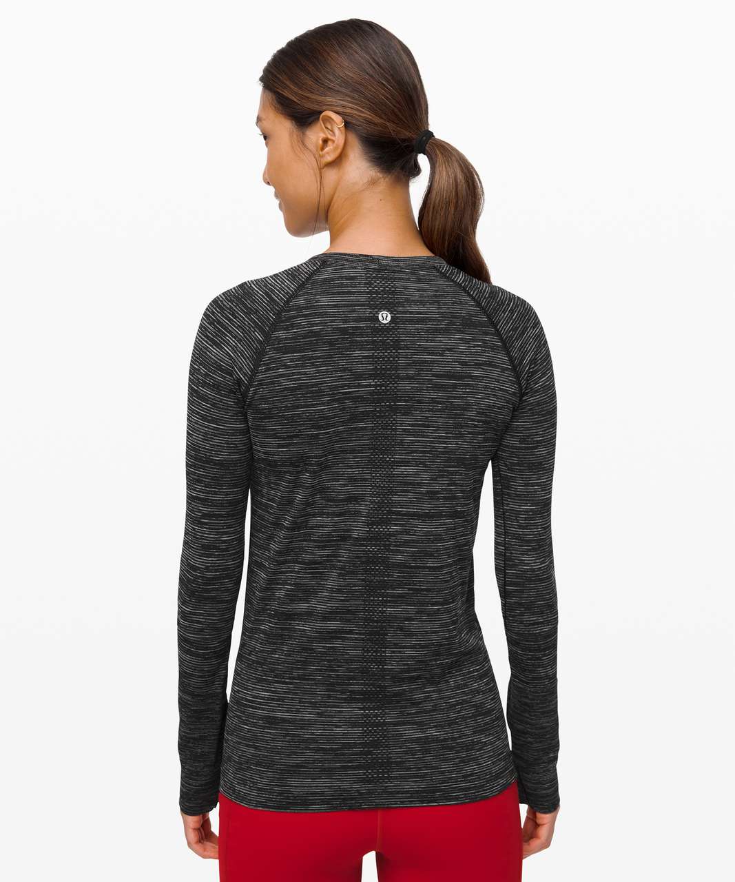 Lululemon Swiftly Speed Long Sleeve - Black / White / Black