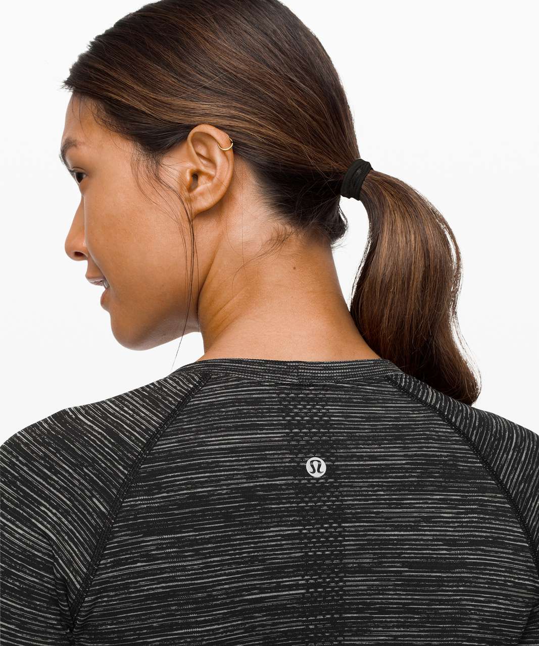 Lululemon Swiftly Speed Long Sleeve - Black / White / Black