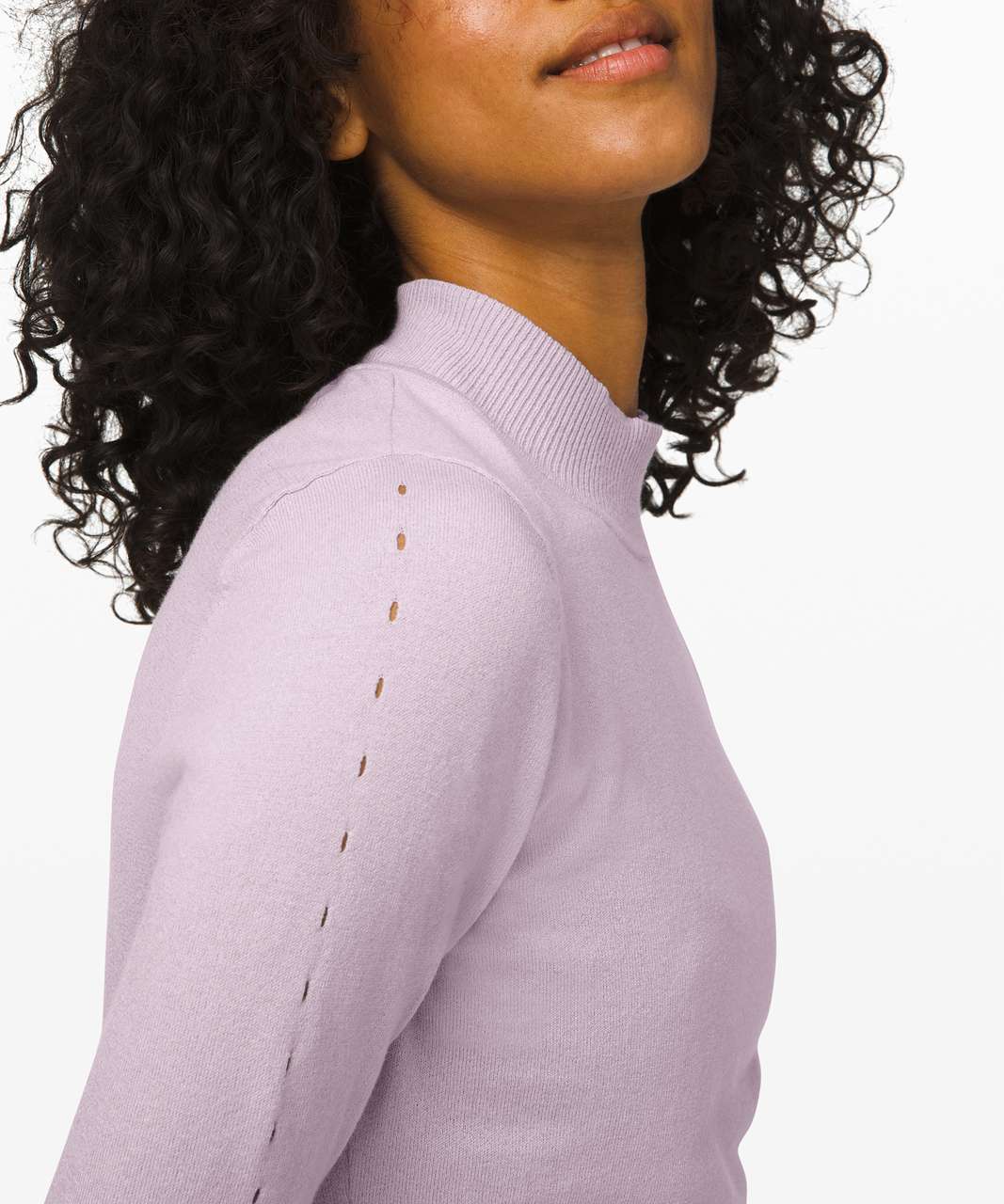 Lululemon Stand Steady Mock Neck Sweater - Silver Lilac